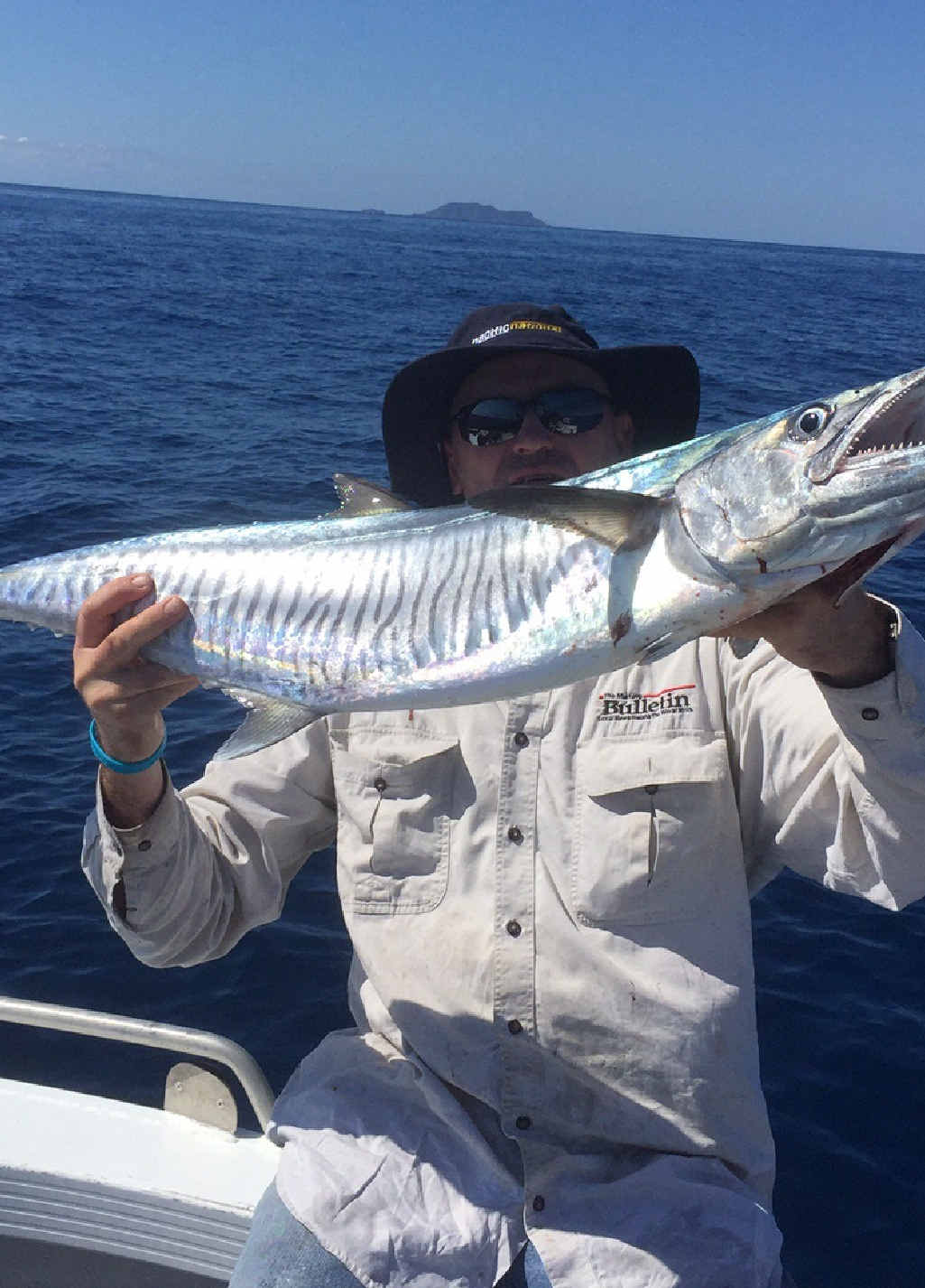 NICE CATCH: Mark Thompson with a nice spanno. NICE CATCH: Mark Thompson with a nice spanno.